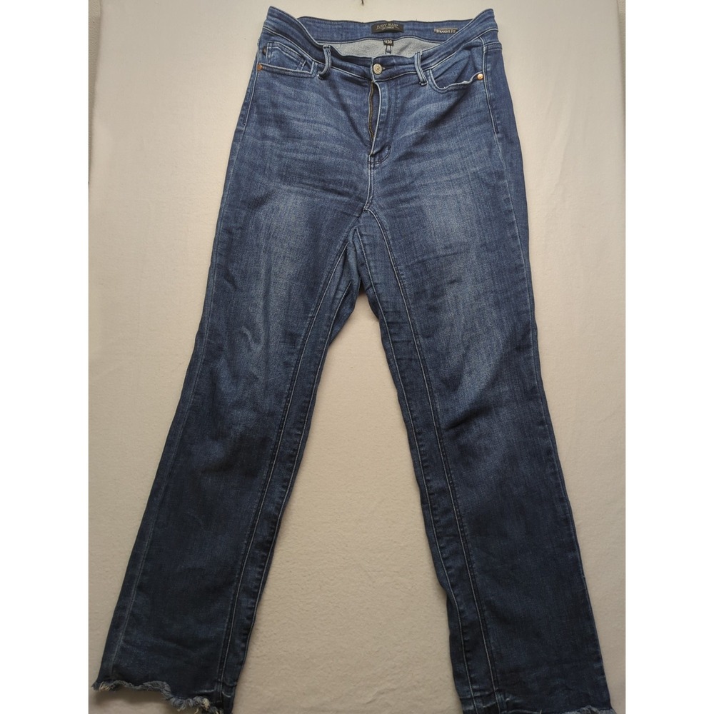Judy Blue Straight Fit Dark Wash Stretch Denim Jeans Women 11/30